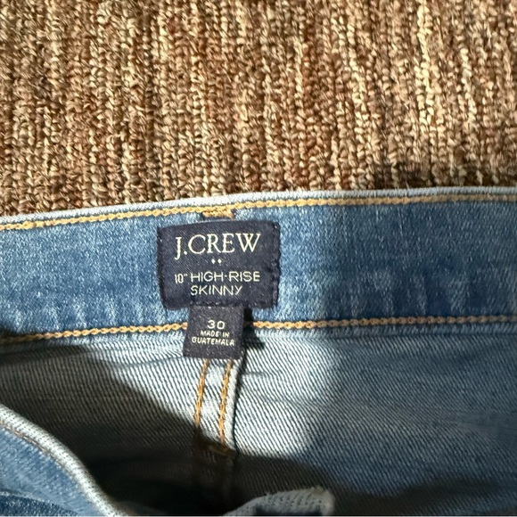 J Crew 10” High-Rise Skinny Jeans light wash size 30 - Picture 5 of 10